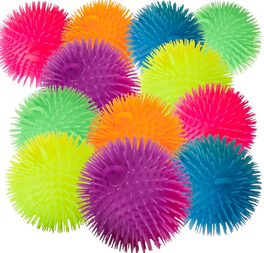 Flashing Spiky Puffer Ball 12PK
