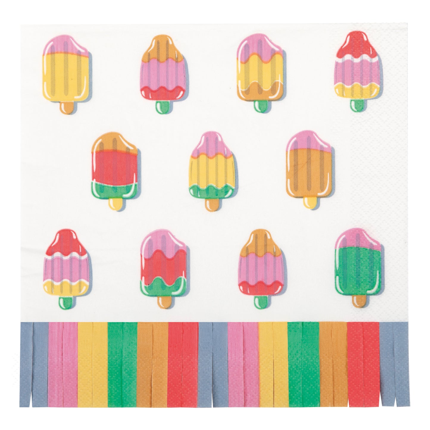 Summer Chic Fringe Luncheon Napkins 16ct