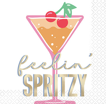 Summer Chic Feelin Spritzy Beverage Napkins 16ct