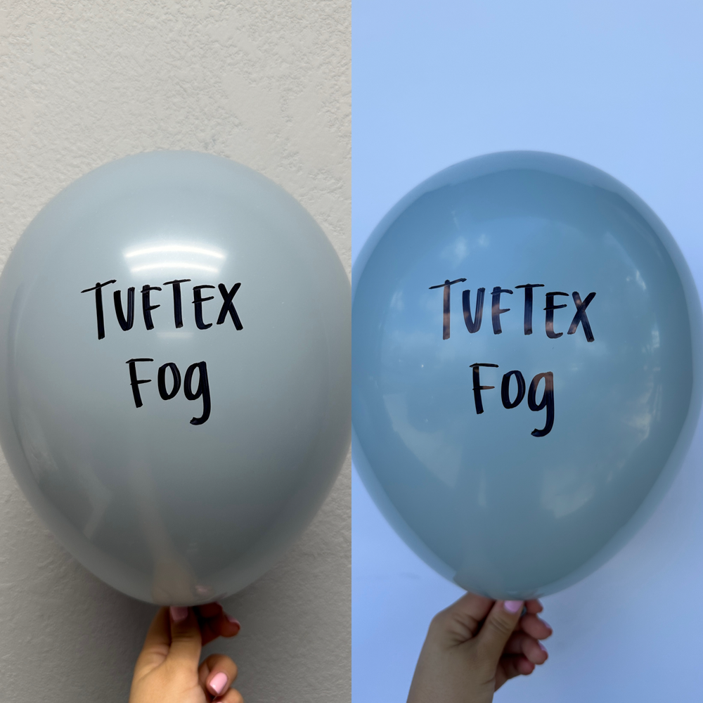 Globos de látex antiniebla Tuftex de 5 pulgadas, 50 unidades