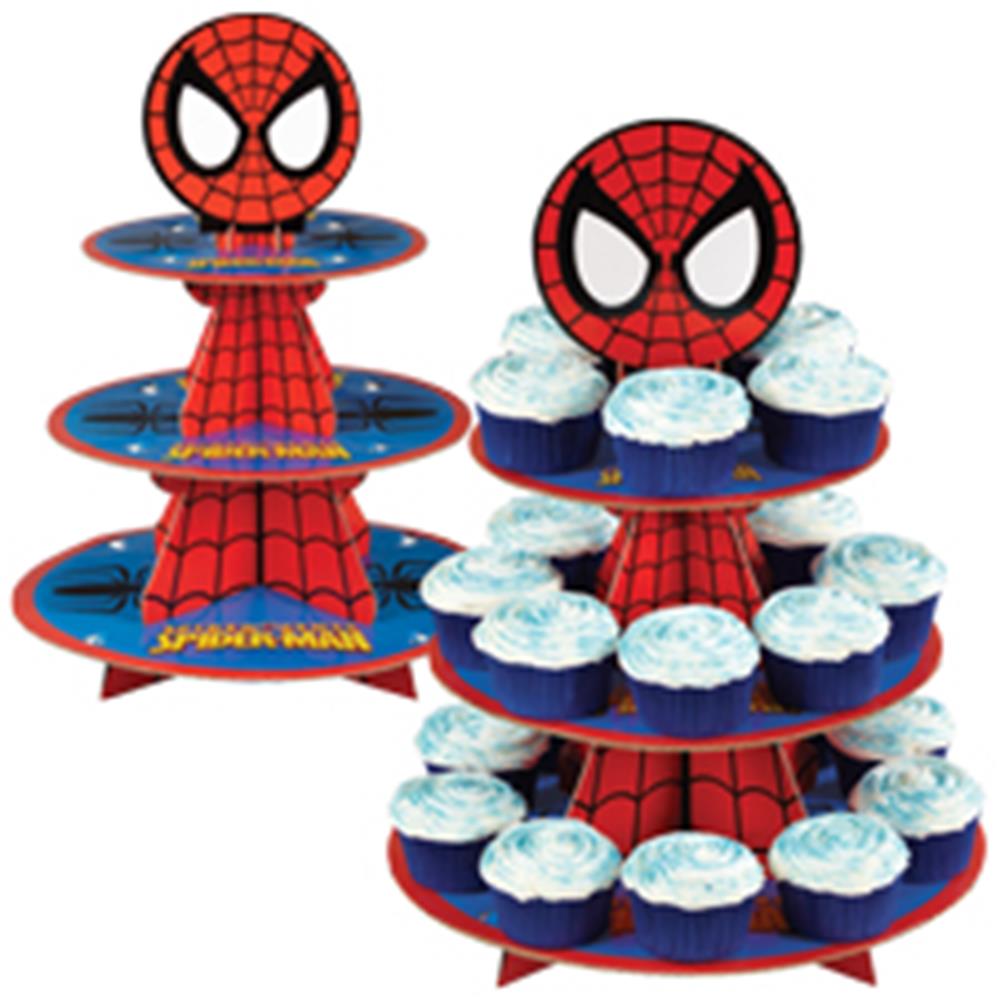 Soporte para pastel de taza de Spiderman