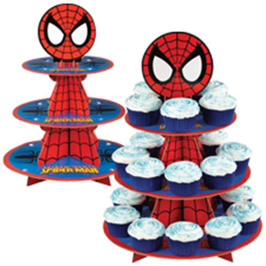 Soporte para pastel de taza de Spiderman