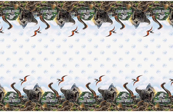 Jurassic World 4 Plastic Tablecover 54 inch x 84 inch