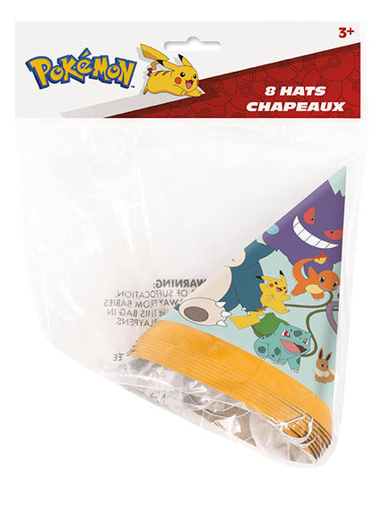 Pokemon Party Hats 8ct