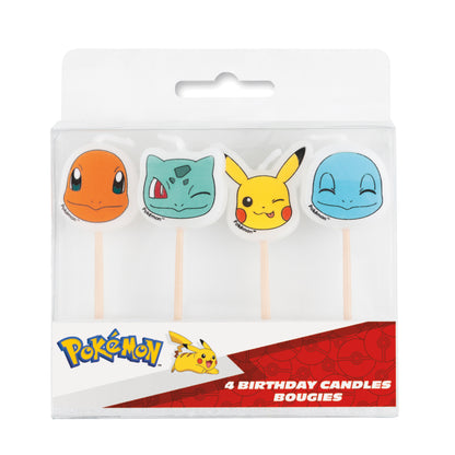 Pokemon Pick Birthday Candles 4ct