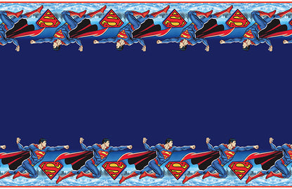 Superman Plastic Tablecover 54 inch x 84 inch