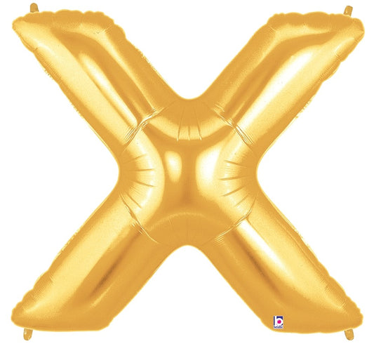 Betallic X Gold 34 inch Shaped Foil Balloon 1ct