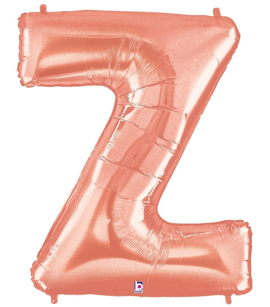 Betallic Z Rose Gold 34 inch Shaped Foil Balloon Polybagged 1ct