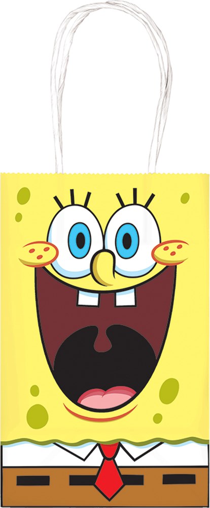 Bob Esponja Pantalones Cuadrados Bolsa De Papel Kraft Impreso