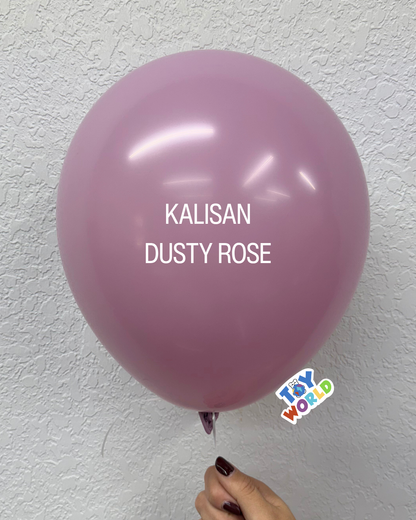Globos de látex Kalisan Retro Dusty Rose de 12 pulgadas, 100 unidades