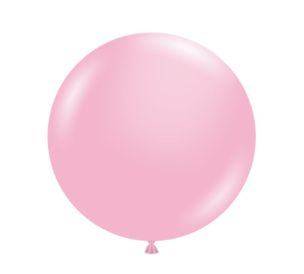 Tuftex Baby Pink 17 inch Latex Balloons 50ct