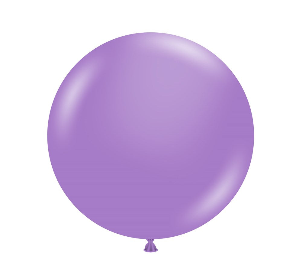 Globos de látex Tuftex Lavanda de 17 pulgadas, 50 unidades