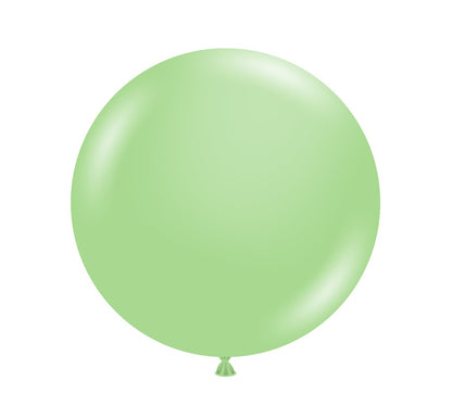 Globos de látex verde menta Tuftex de 17 pulgadas, 50 unidades