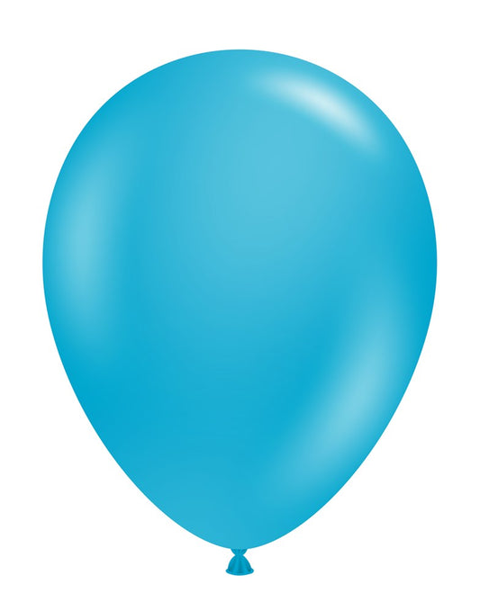 Tuftex Turquoise 17 inch Latex Balloon 50ct