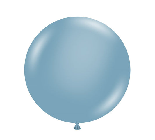 Globos de látex de pizarra azul Tuftex de 17 pulgadas, 50 unidades