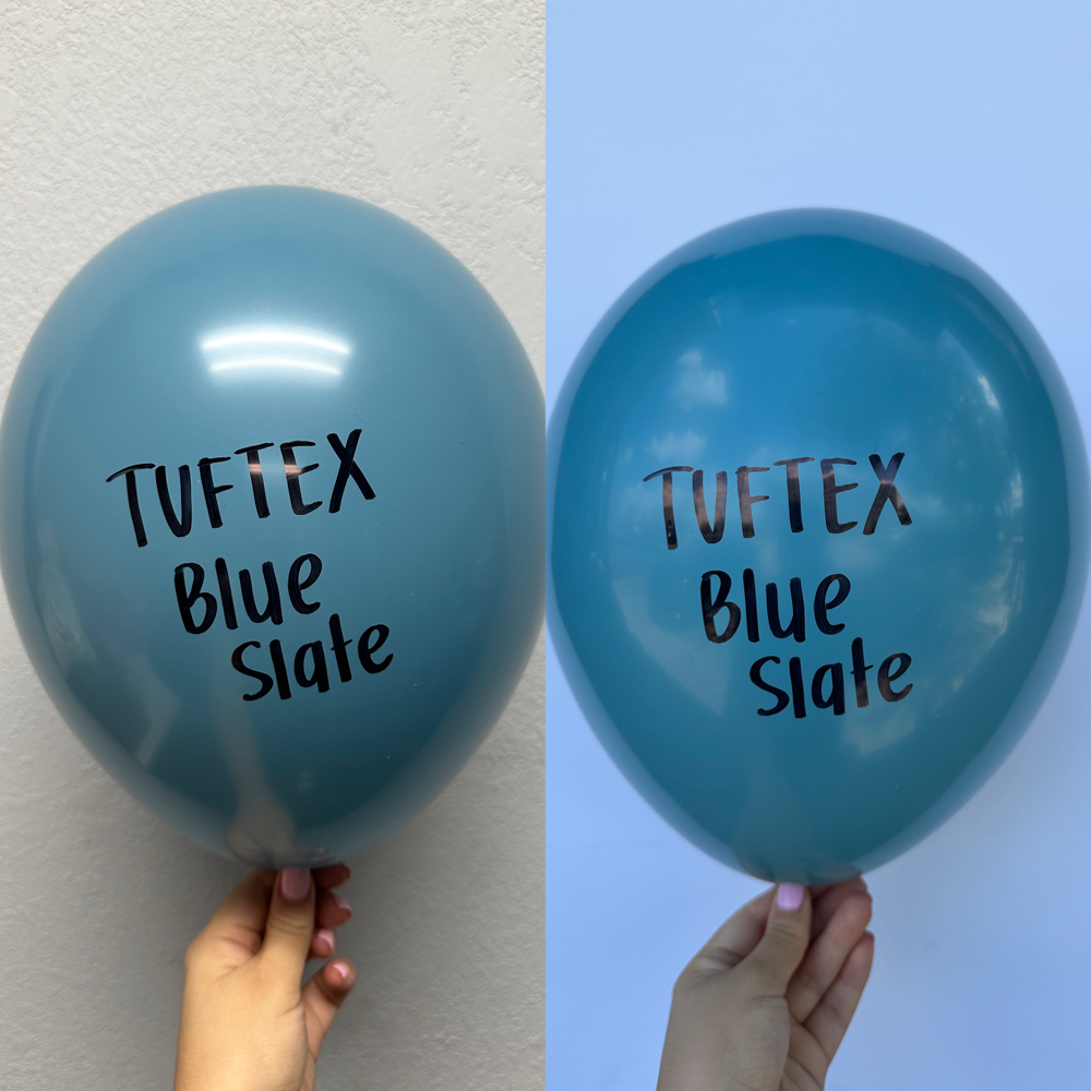 Tuftex Blue Slate 17 inch Latex Balloons 50ct