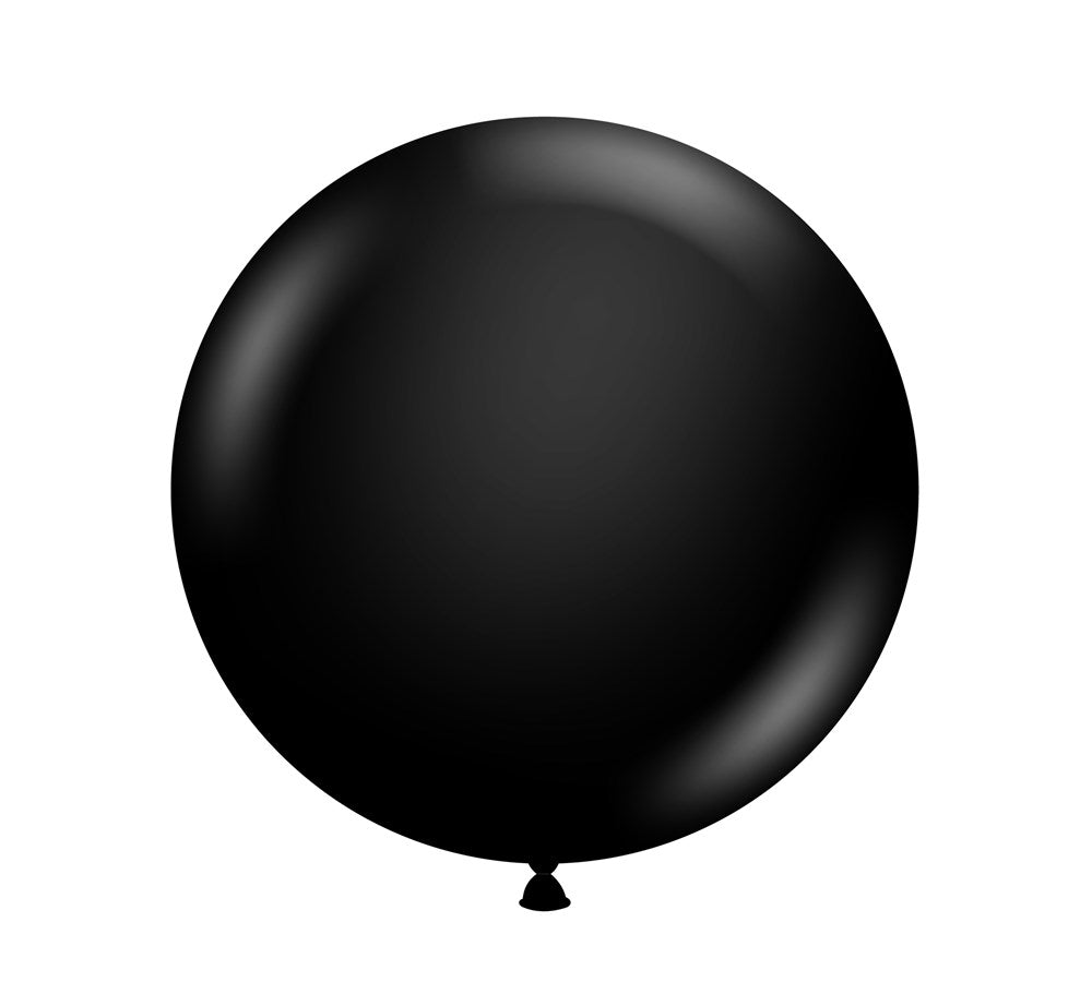 Globos de látex negro Tuftex de 17 pulgadas, 50 unidades