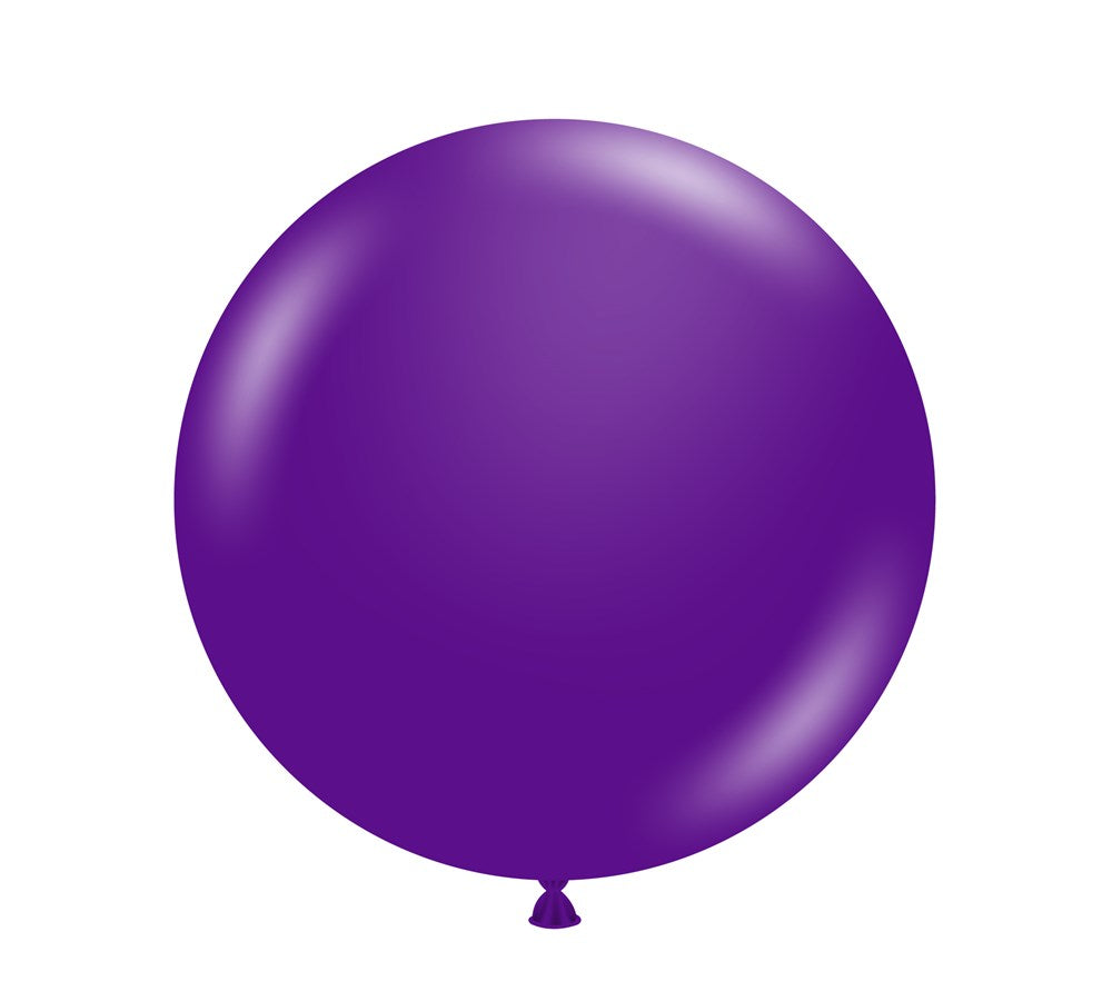 Globos de látex morado ciruela Tuftex de 17 pulgadas, 50 unidades