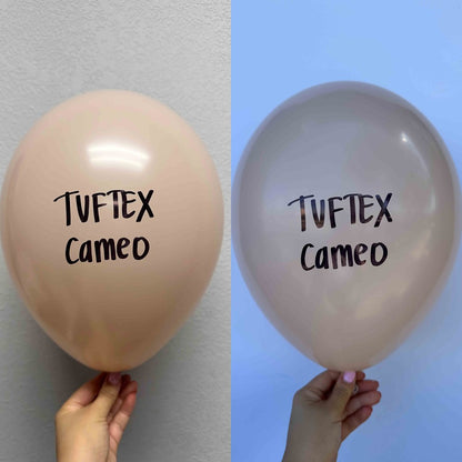 Globos de látex Tuftex Cameo de 17 pulgadas, 50 unidades