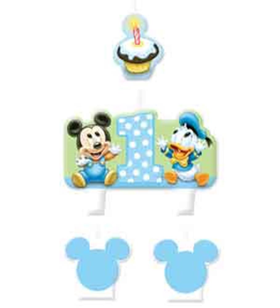 Mickey 1st Birthday Mini Candles