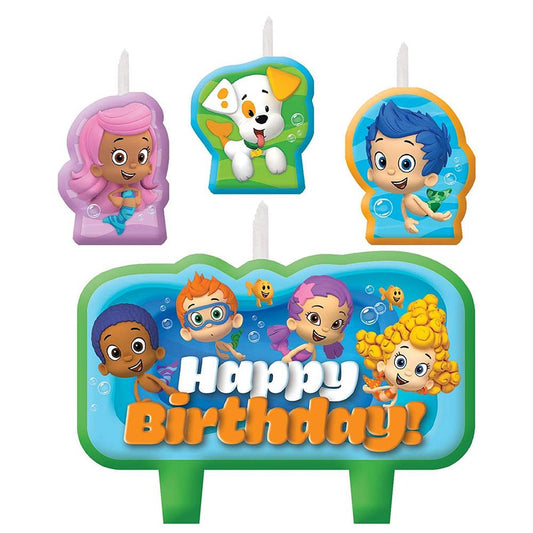 Bubble Guppies Cake Candles