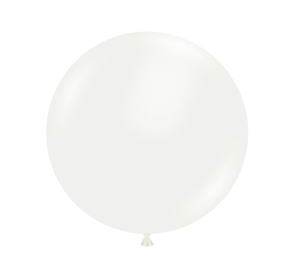 Tuftex White 17 inch Latex Balloons 25ct