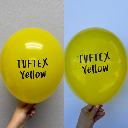 Tuftex Yellow 17 inch Latex Balloons 25ct