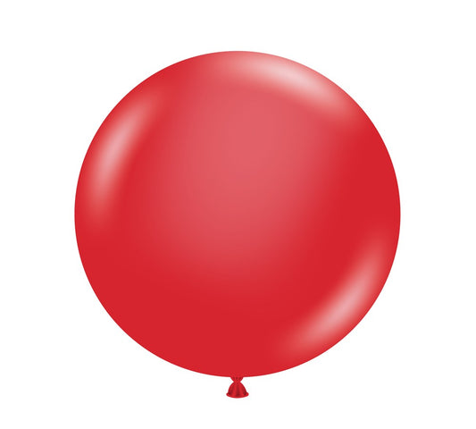 Tuftex Crystal Red 17 inch Latex Balloons 25ct