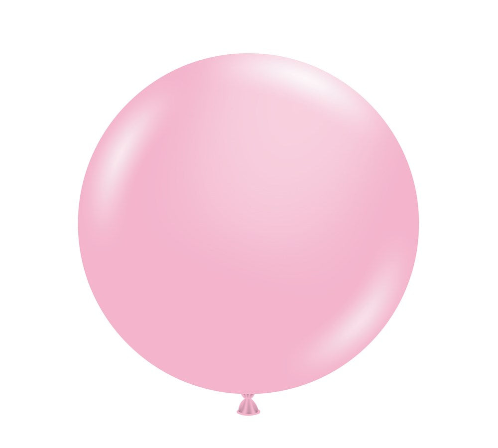 Tuftex Baby Pink 17 inch Latex Balloons 25ct