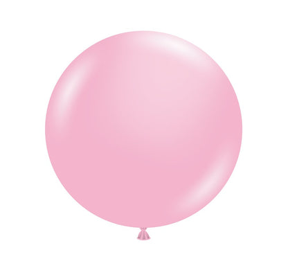 Tuftex Baby Pink 17 inch Latex Balloons 25ct