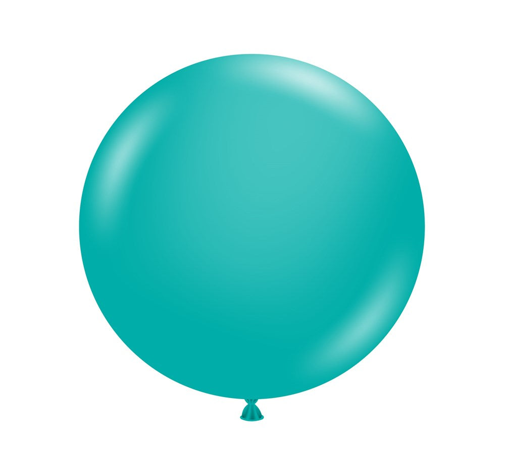 Tuftex Teal 17 inch Latex Balloons 25ct