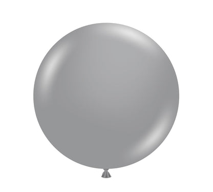 Tuftex Metallic Silver 17 inch Latex Balloons 25ct