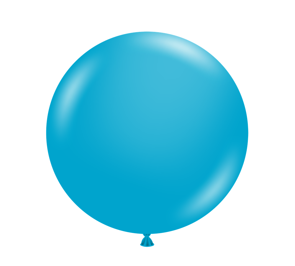 Tuftex Turquoise 17 inch Latex Balloon 25ct