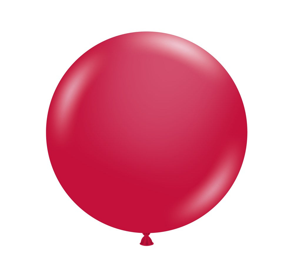 Tuftex Pearlized Starfire Red 17 inch Latex Balloons 25ct