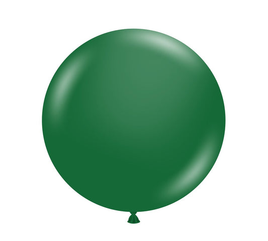 Tuftex Metallic Forest Green 17 inch Latex Balloons 25ct