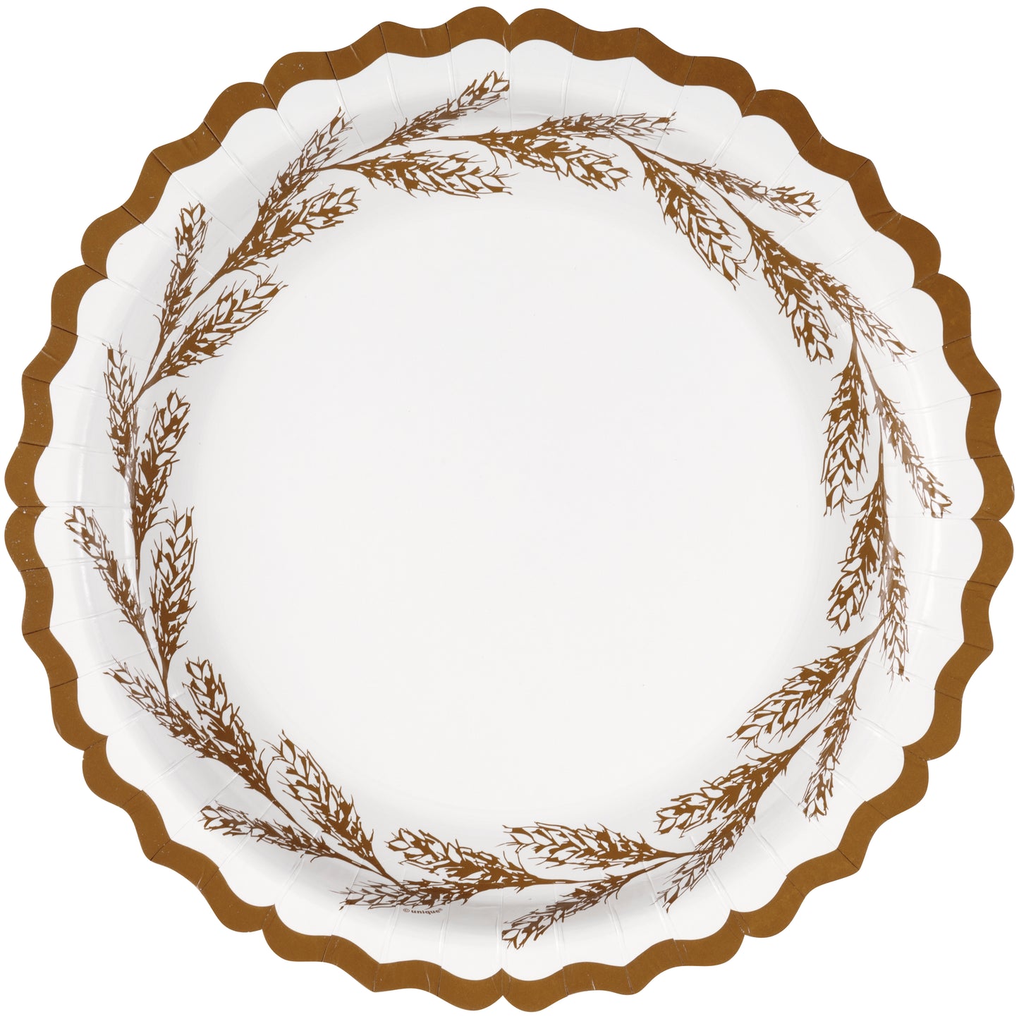 Family Thanksgiving 11 inch Shaped Edge Paper Plates 8ct