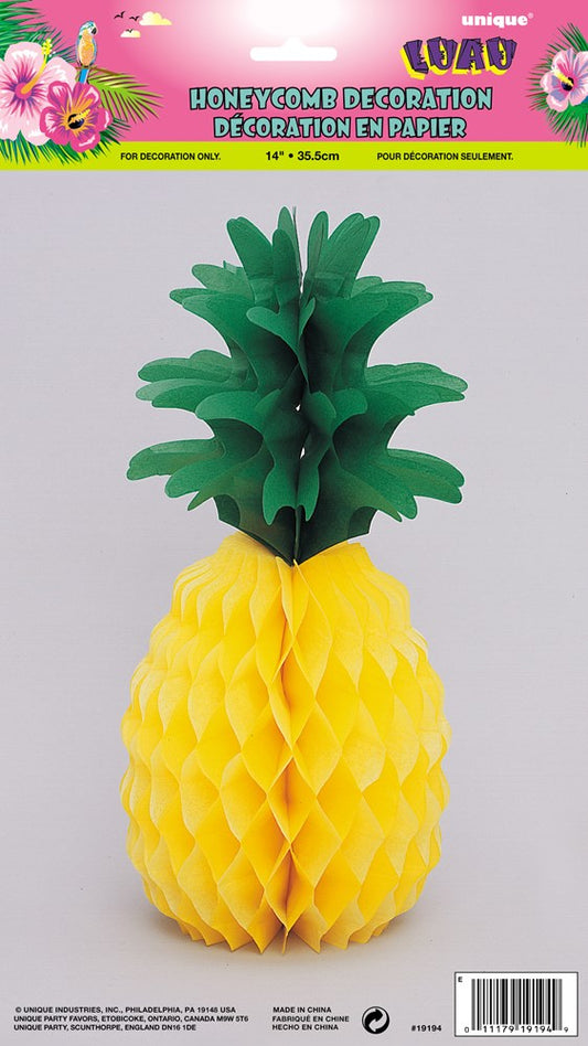 Decoración de piña en forma de panal de 14 pulgadas