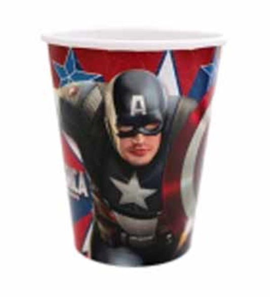 Captain America Cup 9oz 8ct