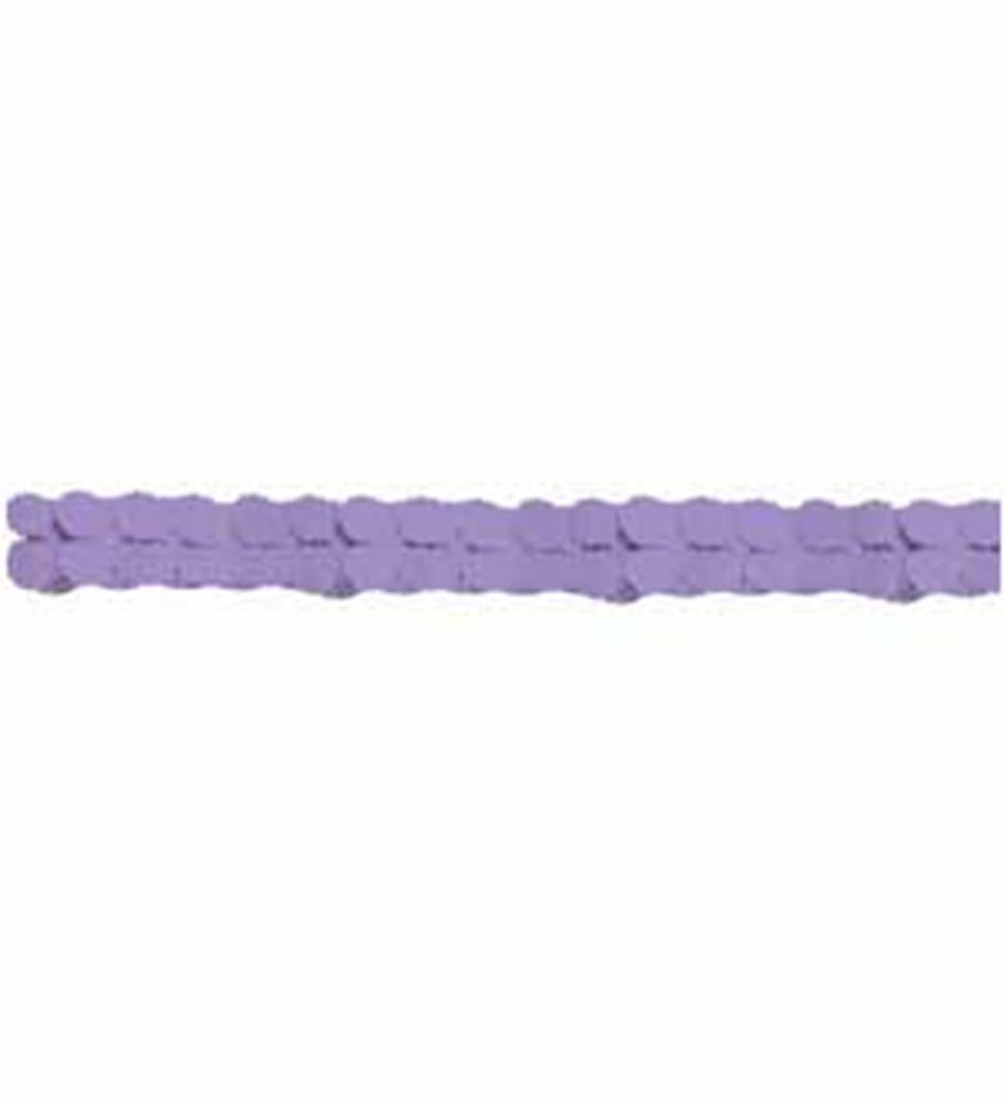 Paper Garland New Purple 12ft