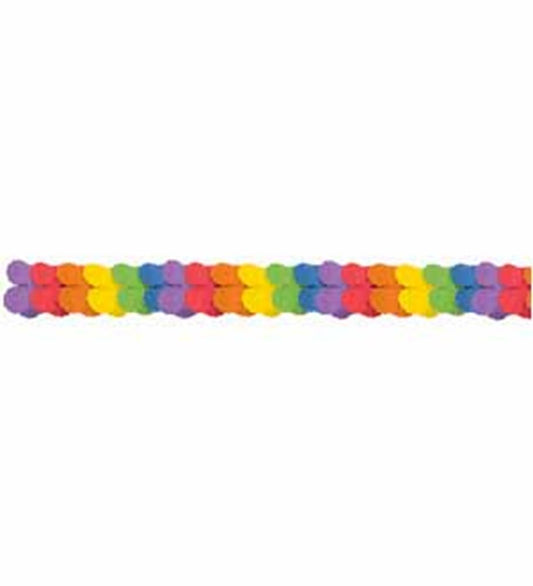 Paper Garland Rainbow 12ft