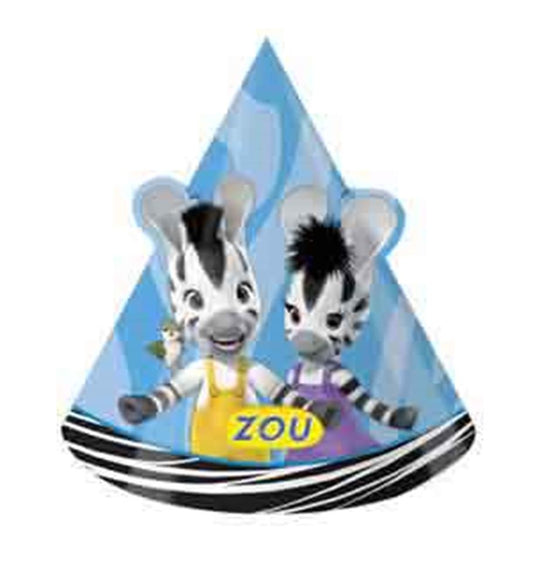 Zou the Zebra Paper Hats and Cutout