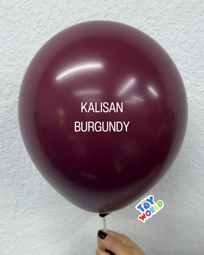 Globos de látex burdeos estándar Kalisan de 12 pulgadas, 100 unidades