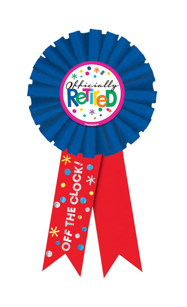 Offically Retired Award Ribbon 1ct