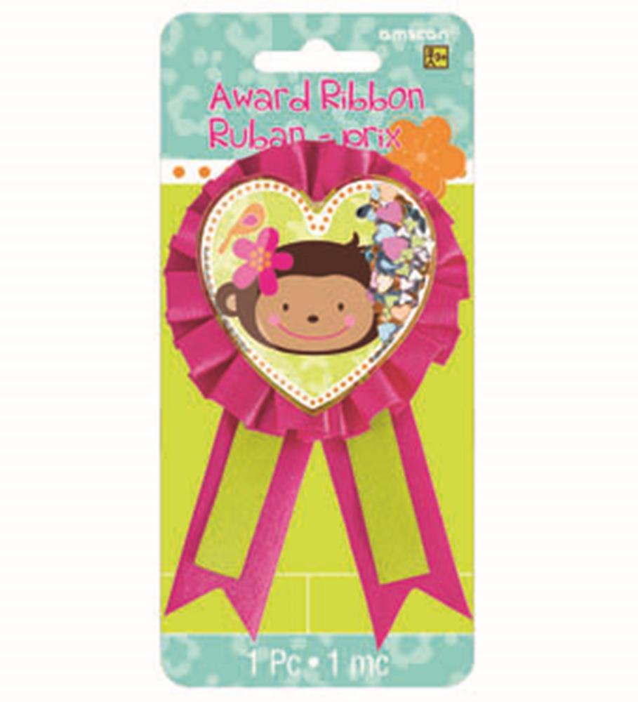 Monkey Love Confetti Award Ribbon