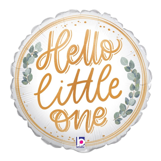 Betallic Hello Baby Eucalyptus 4 inch Foil Balloon