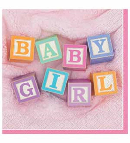 Baby Girl Blks Napkin (L) 24