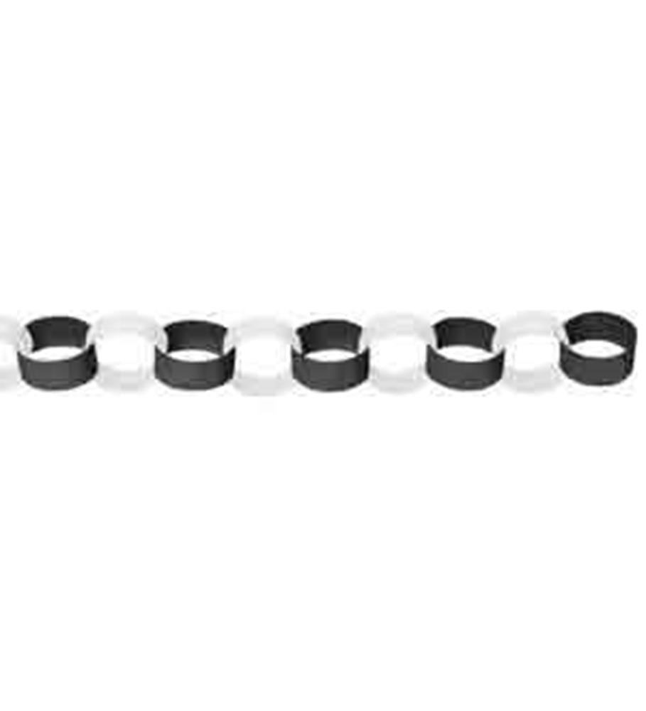 Garland Chain Link 13ft - Black White – Toy World Inc