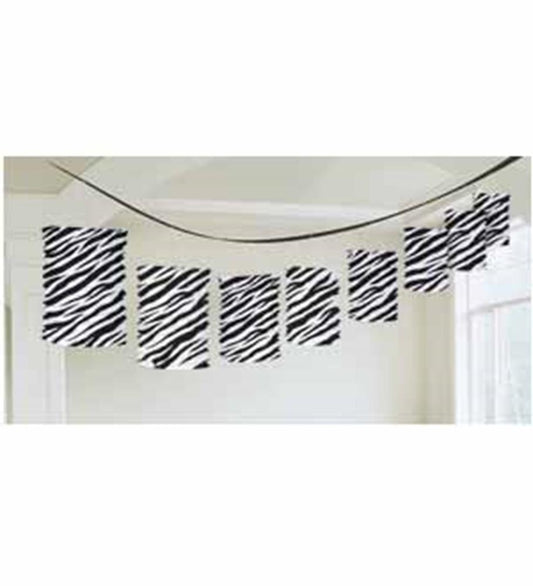 Paper Lantern Garland Zebra 12ft