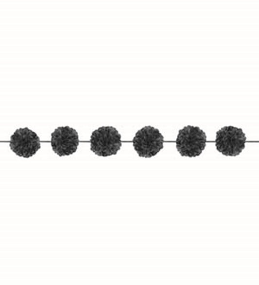 Fluffy Garland Black 2ct