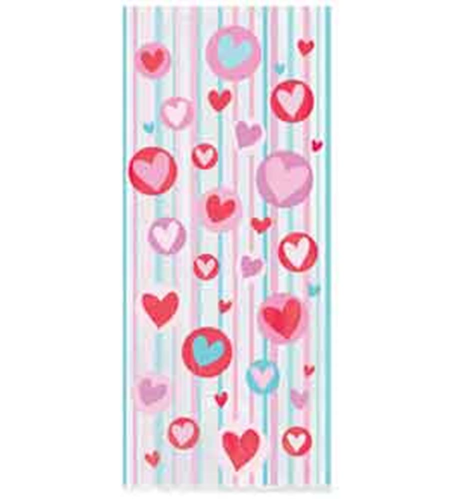 Simply Heart Cellophane Bag 20ct